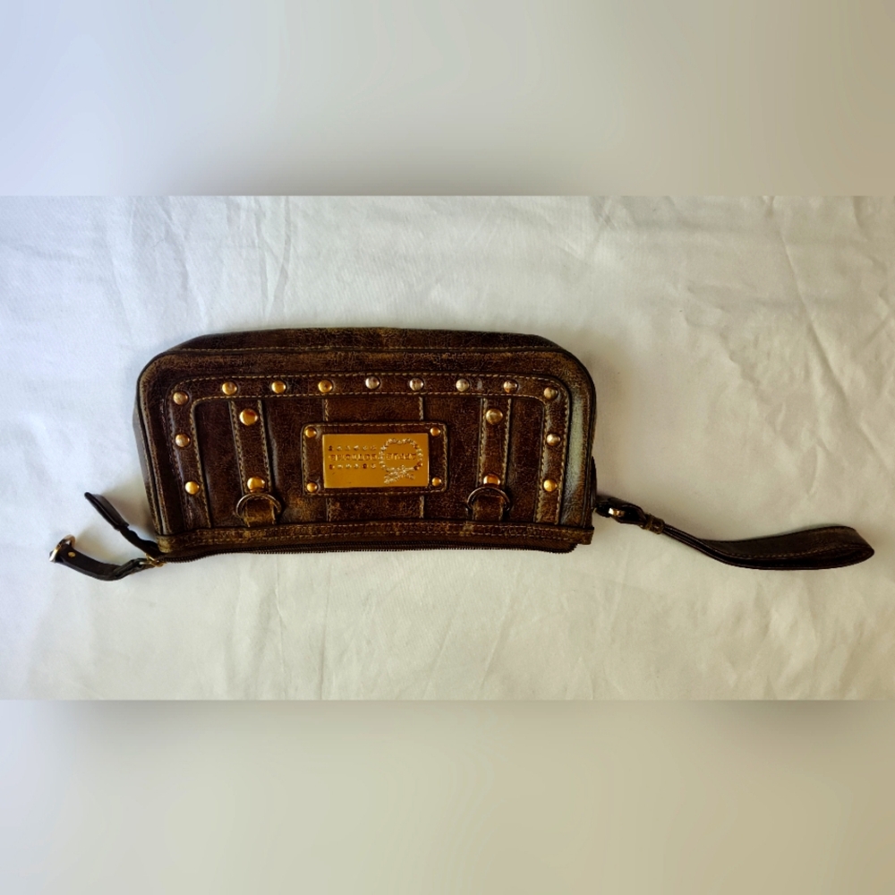 Apple Bottoms‎ vintage brown wristlet